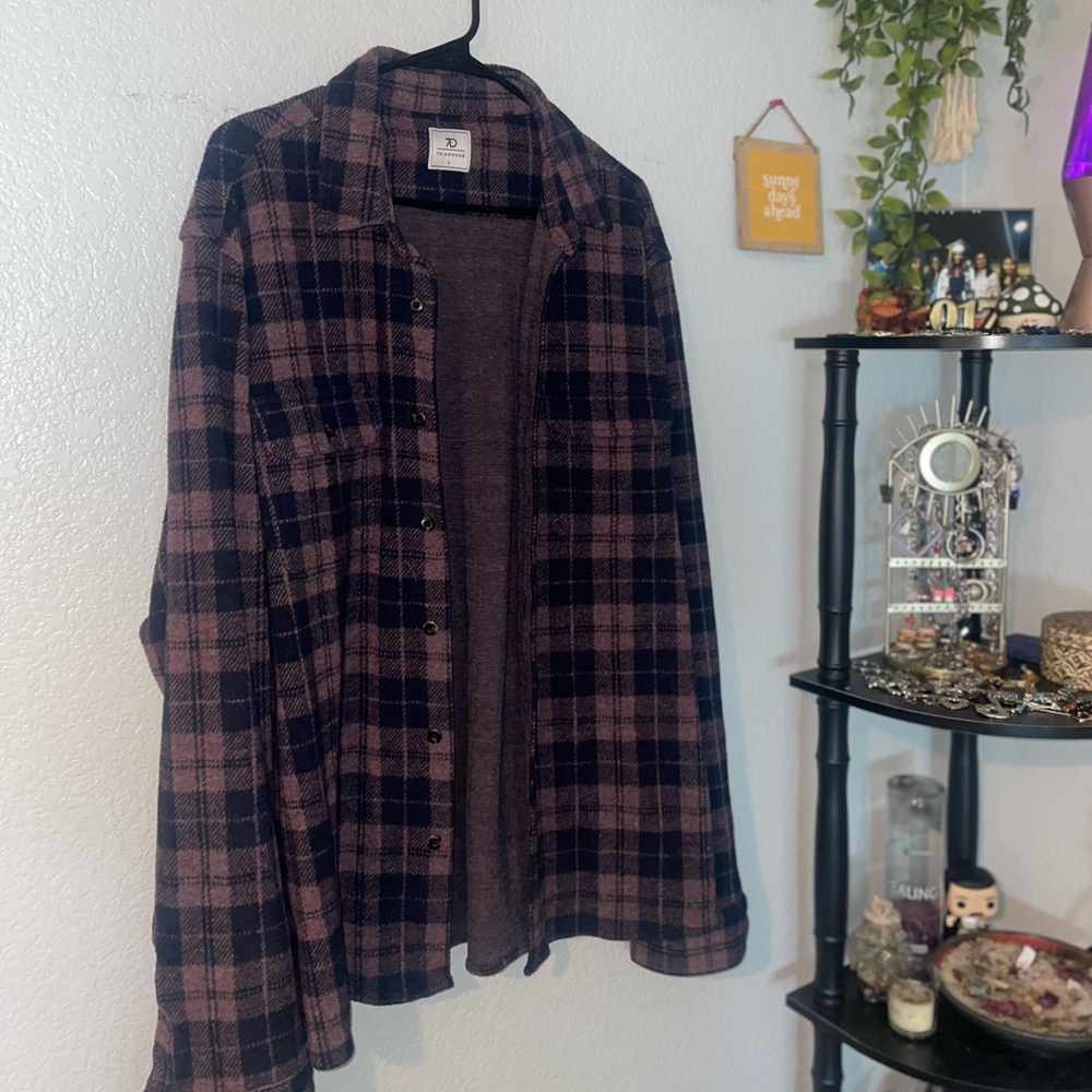 7 DIAMONDS FLEECE FLANNEL SZ: L